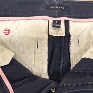Lands' End Dark Blue  pant with Light Pink Accent CC
Size Small